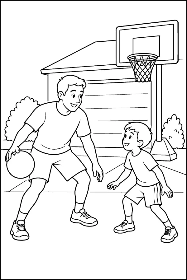 Driveway Hoop Play