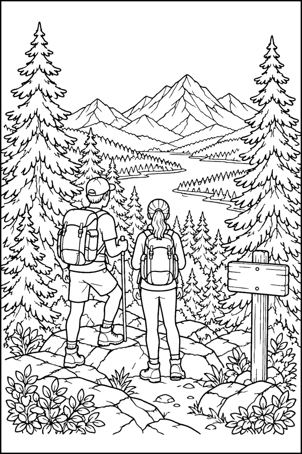 Mountain Trail View