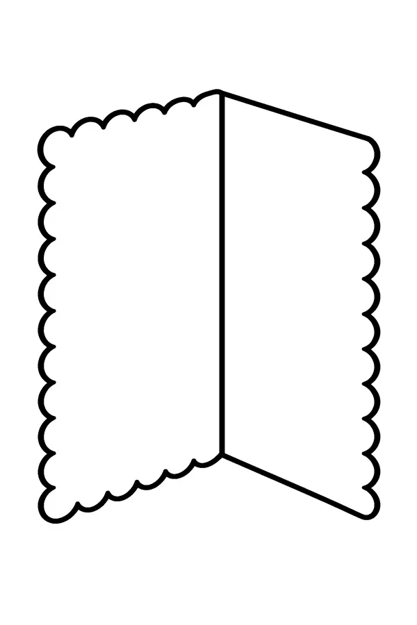 Open Scalloped Card