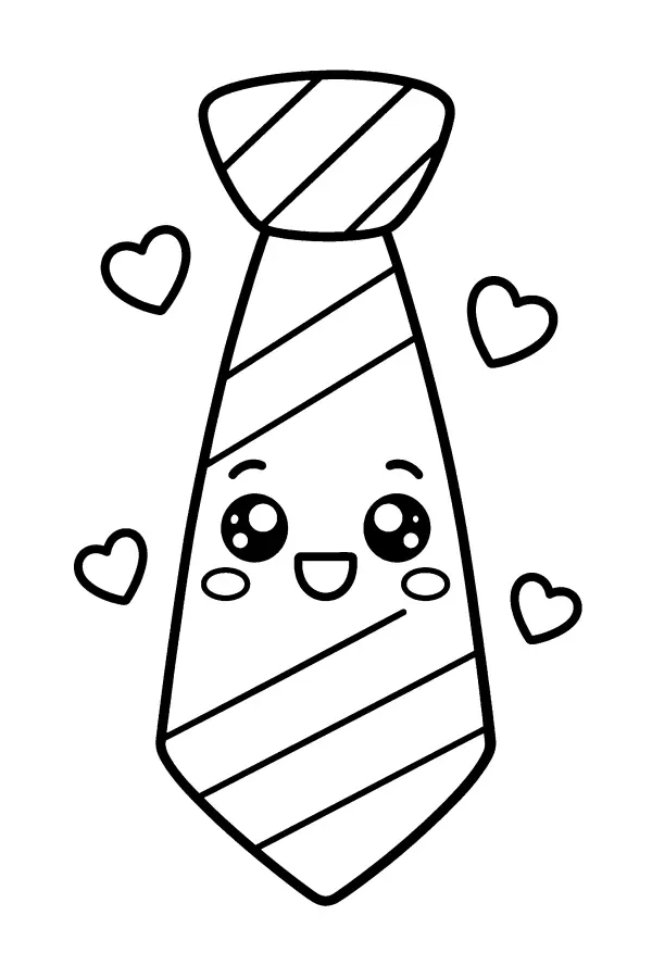Smiling Tie Hearts