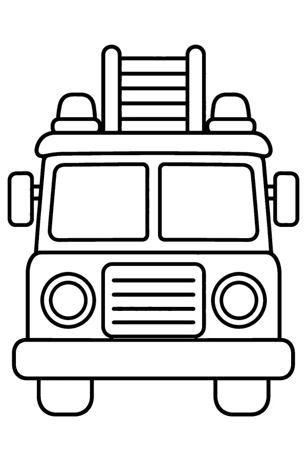 Fire Truck Front View