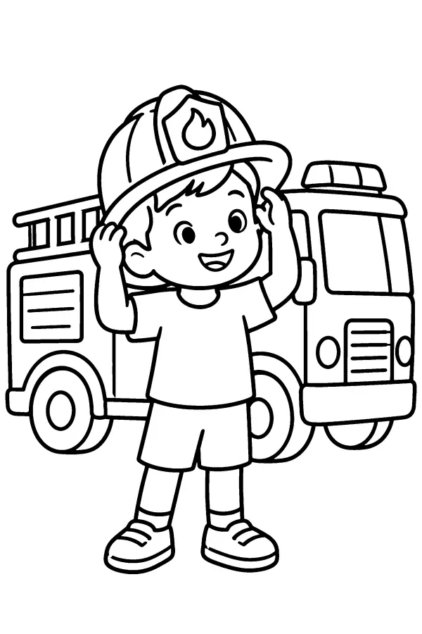 Firefighter Costume Try On
