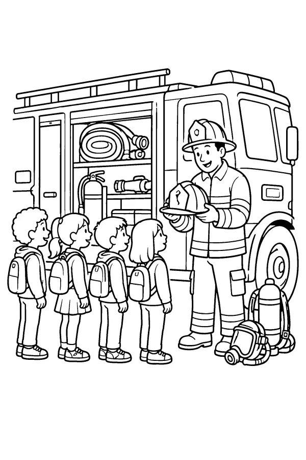 Firefighter School Visit