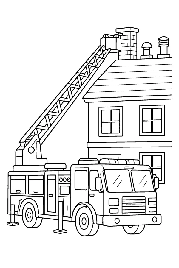 Rooftop Ladder Truck