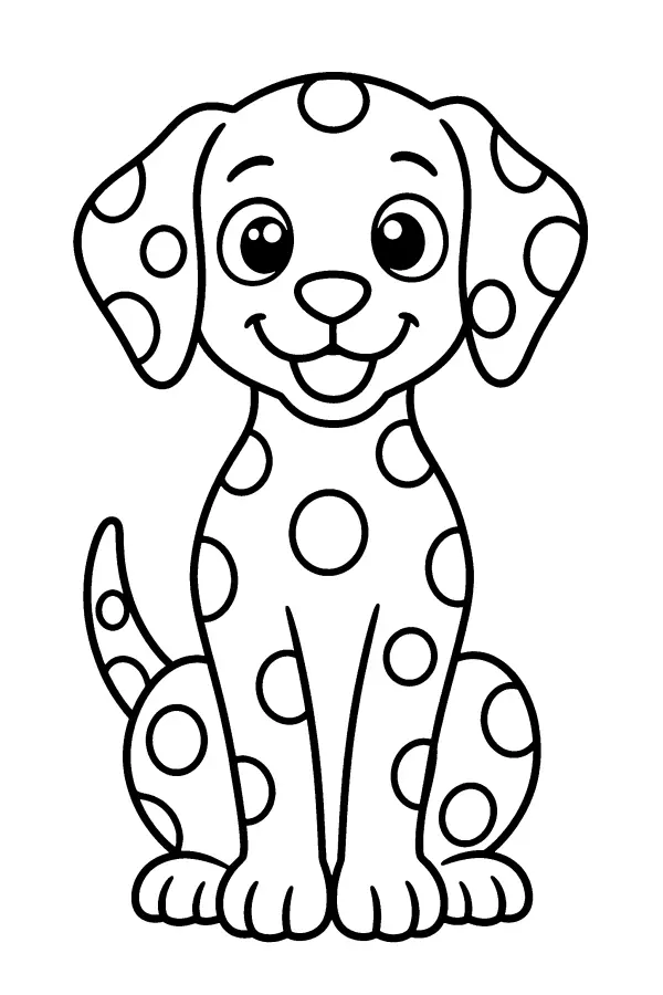 Spotted Puppy Portrait