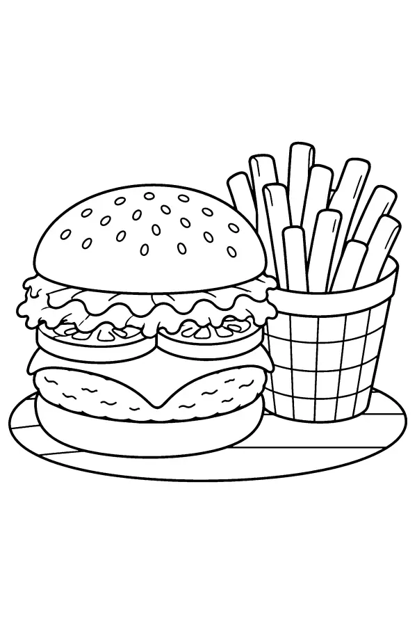 Burger And Fries
