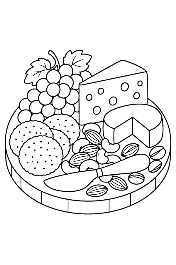 Cheese And Grapes Platter