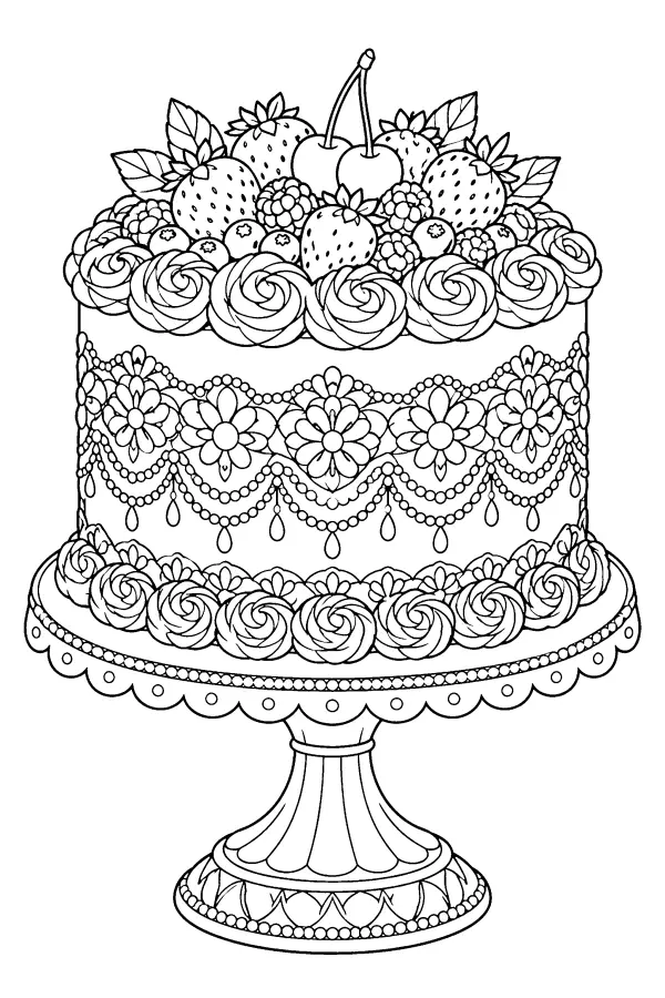 Decorated Cake Stand