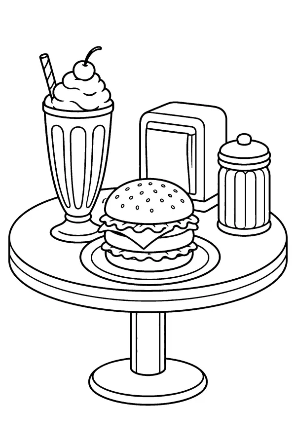 Diner Table Spread