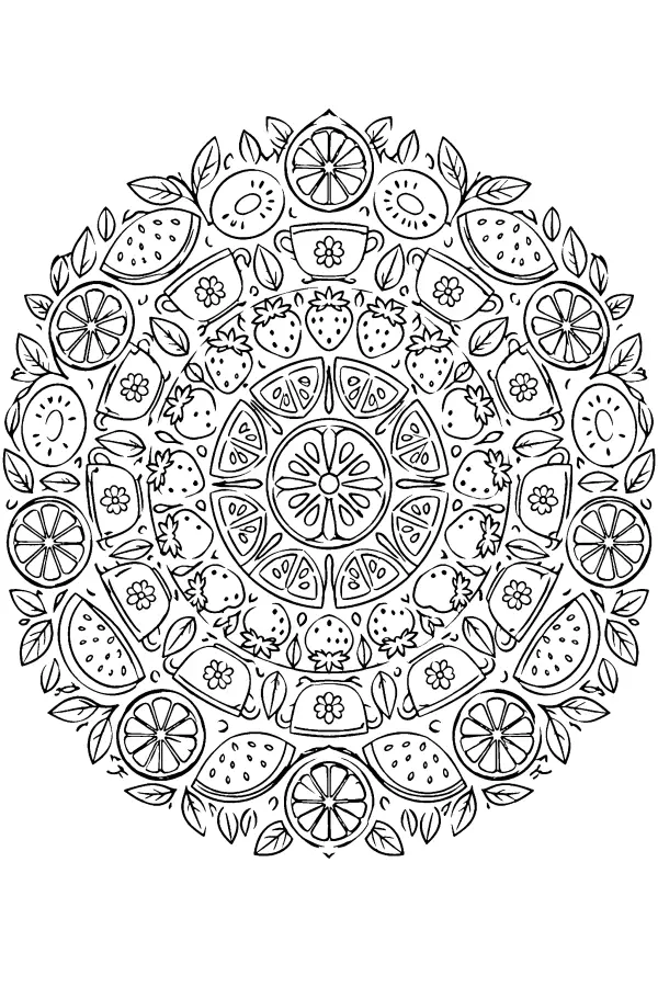 Fruit Slice Mandala