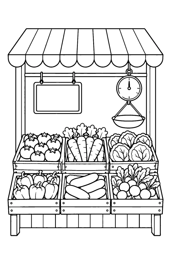 Market Veggie Stall