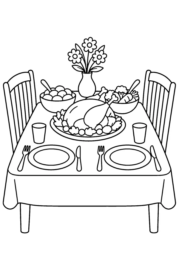 Roast Dinner Table
