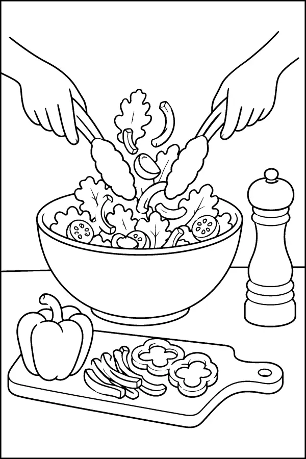 Salad Toss Prep