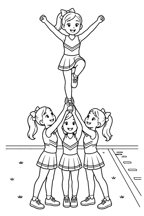 Cheer Squad Pyramid