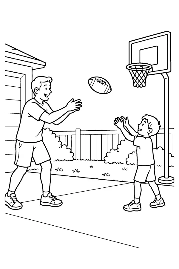Driveway Football Toss