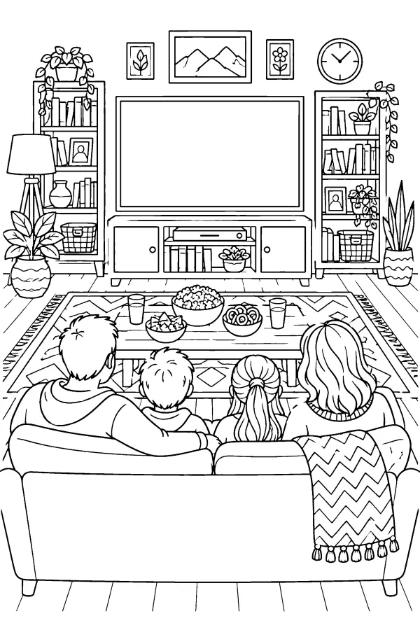 Family Living Room Viewing