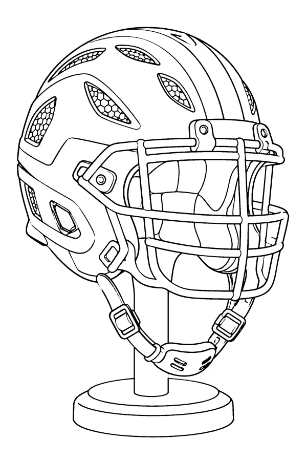 Football Helmet Display