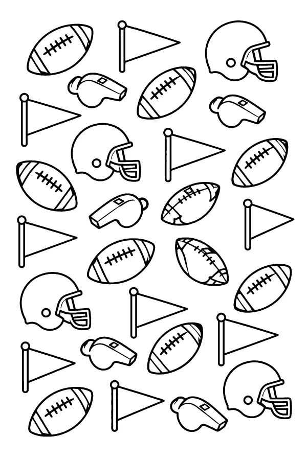 Football Pennant Pattern