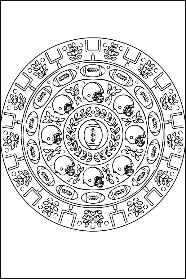 Football Ring Mandala