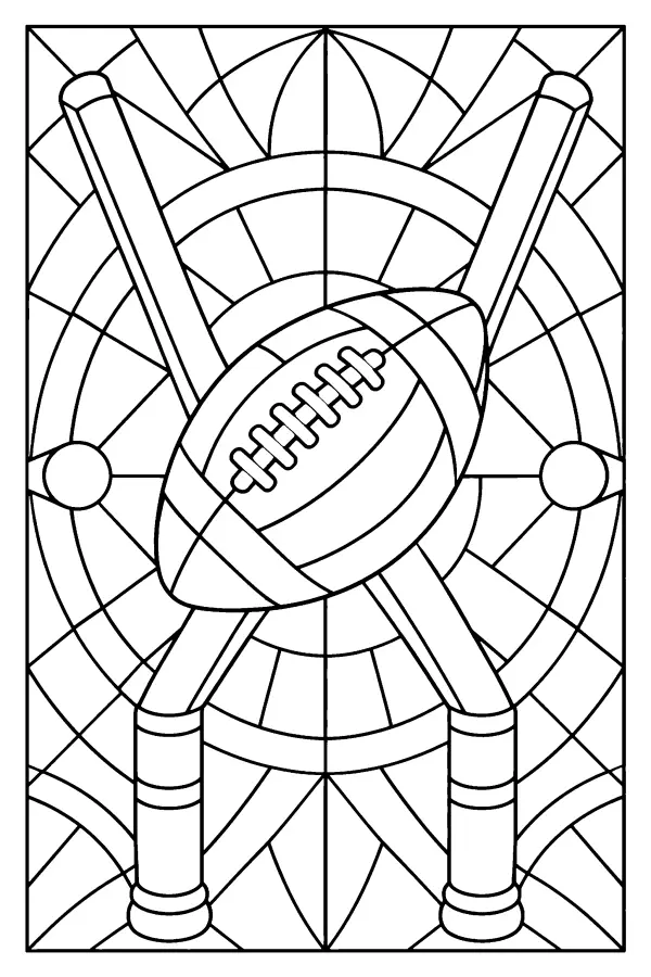 Football Stained Glass