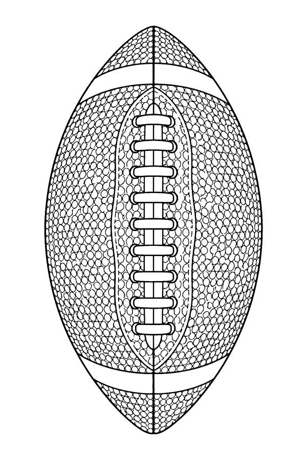 Football With Pebbled Texture