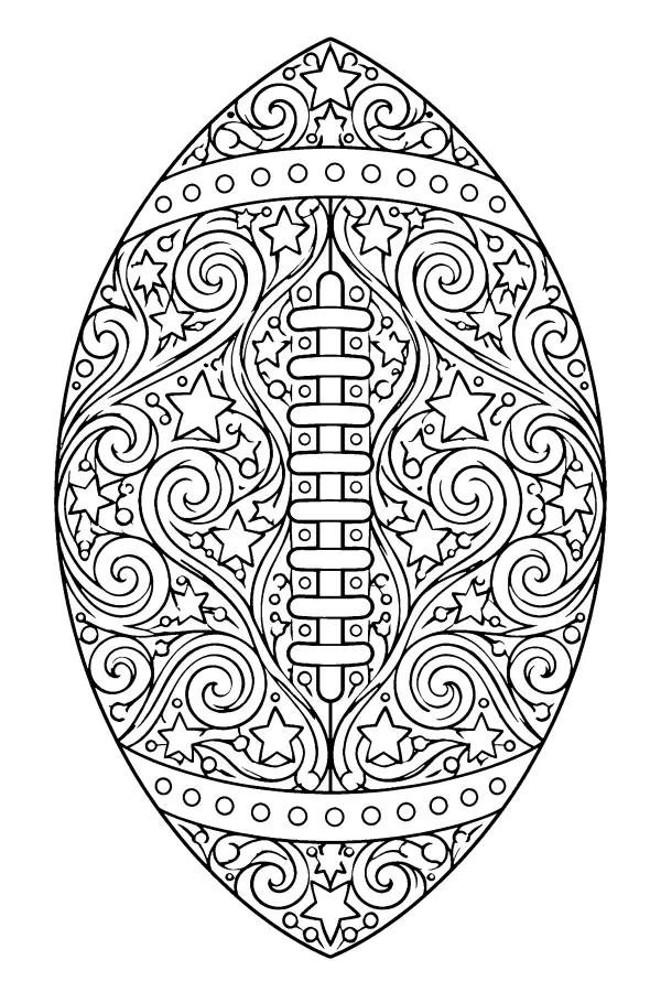 Swirled Star Football