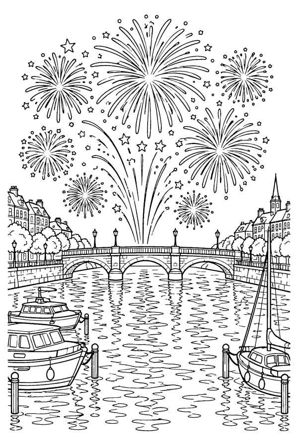 Bridge Fireworks Harbor