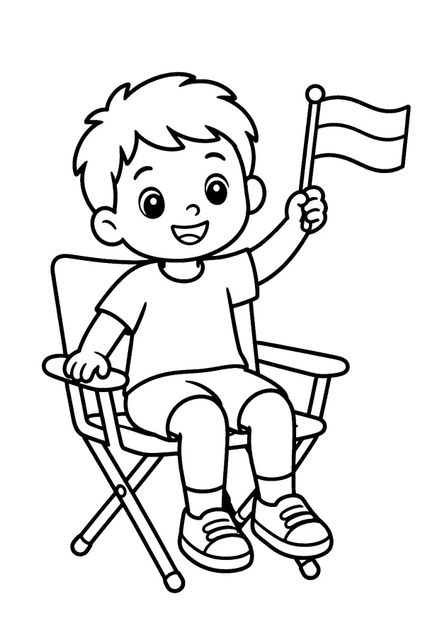 Chair Flag Kid