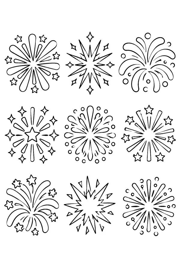 Firework Spark Grid
