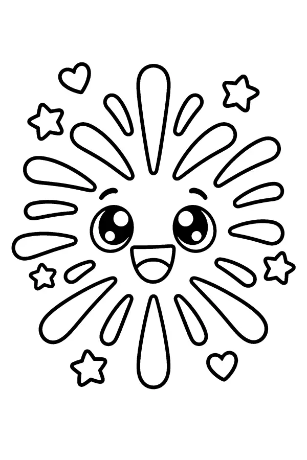 Happy Firework Face