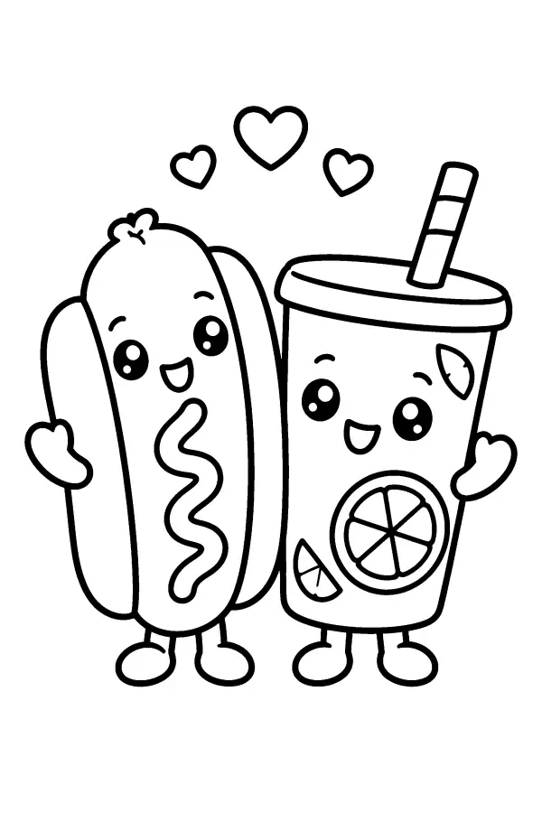 Hot Dog And Lemonade
