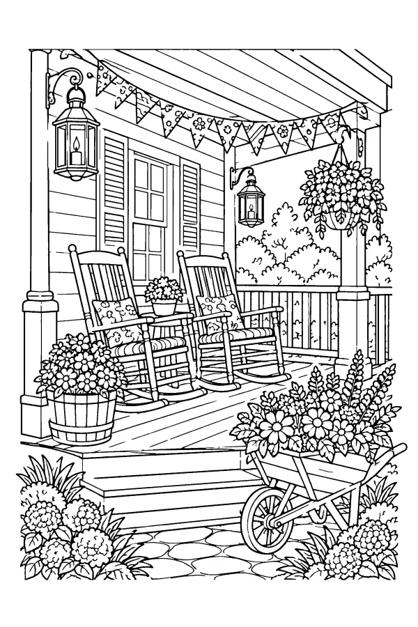 Lantern Porch Evening