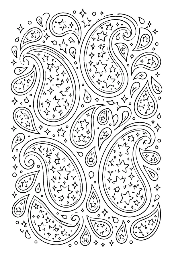 Paisley Star Swirls