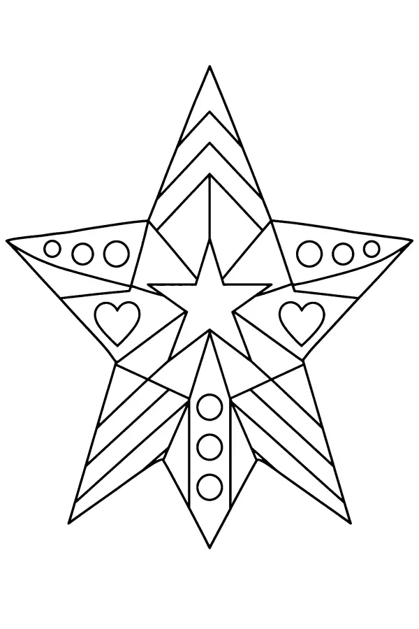 Patterned Star Emblem
