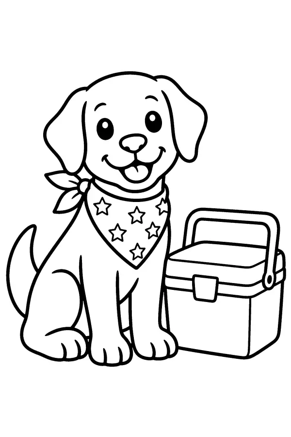 Puppy And Cooler