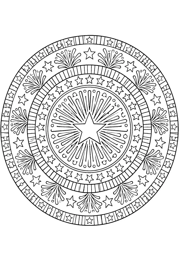 Starburst Ring Mandala