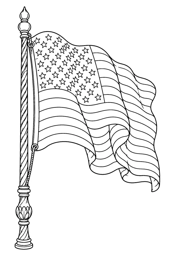 Starry Flag Pole