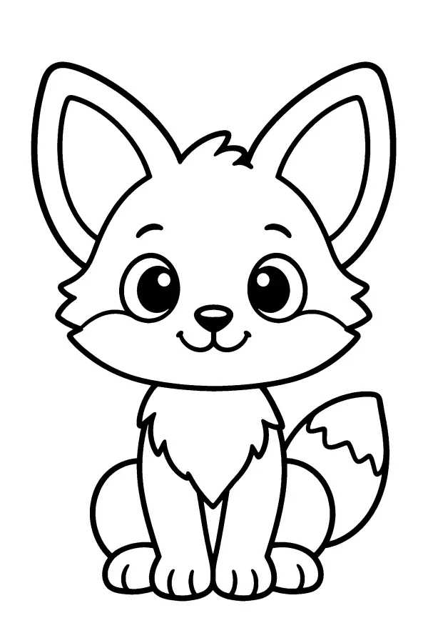 Big Eyed Fox Cub