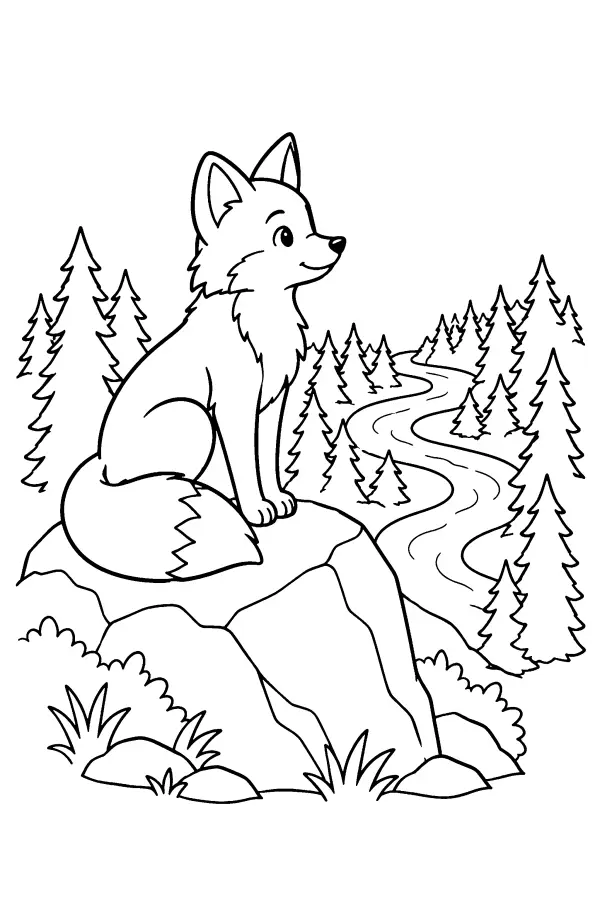 Fox Above The Valley