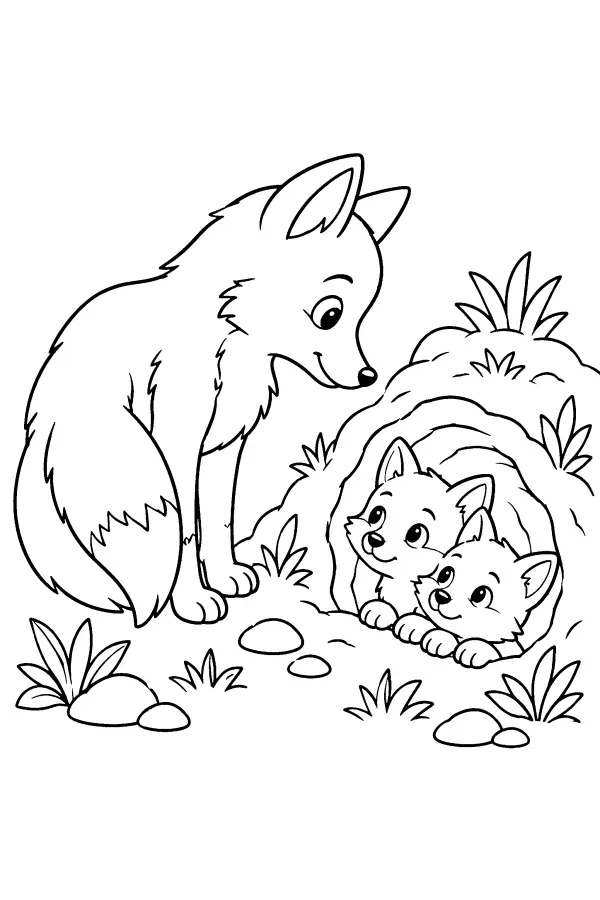 Fox At Burrow