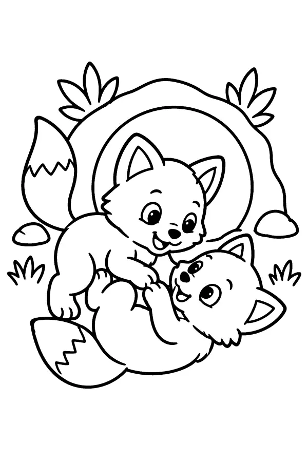 Fox Cubs Wrestling