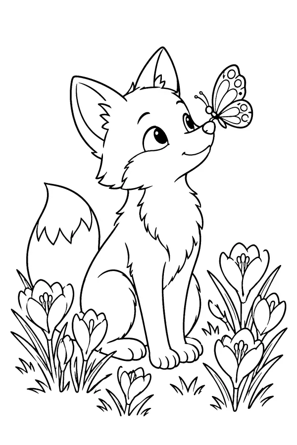 Fox In Spring