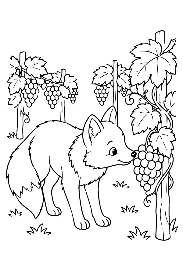 Fox In Vineyard