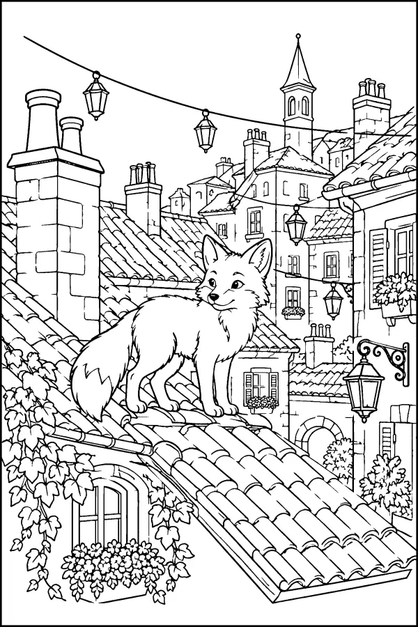 Fox On Rooftops