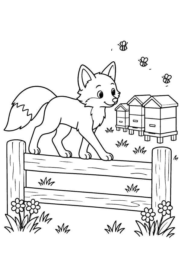 Fox Over Fence