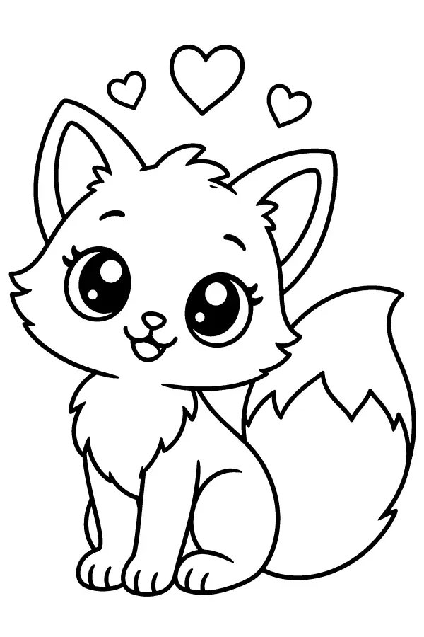 Hearted Fox Pup