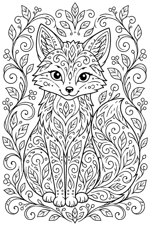 Patterned Fox Vine Frame