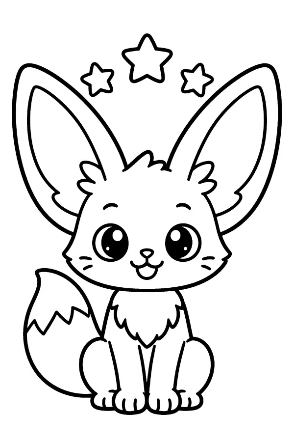 Starry Fennec Fox