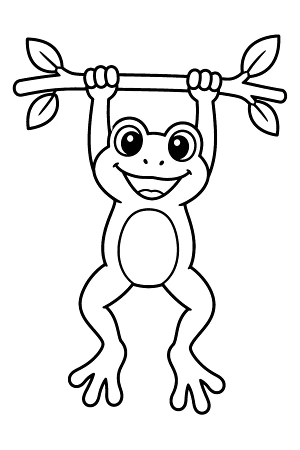 Branch Hanging Frog