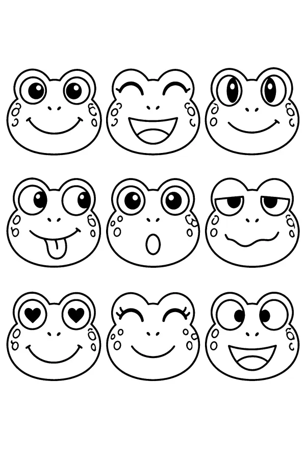 Frog Face Grid